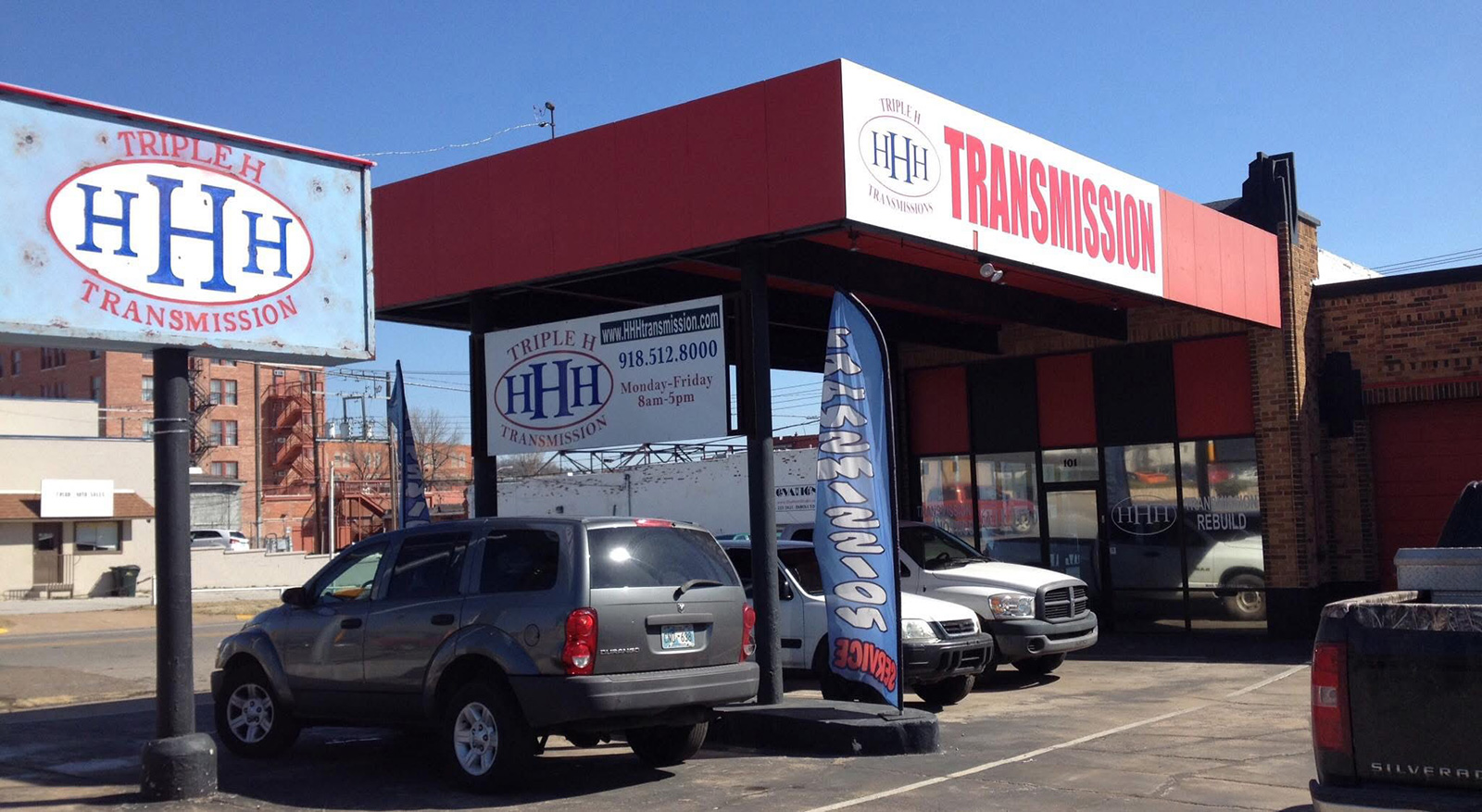 HHH Transmission Sapulpa location exterior